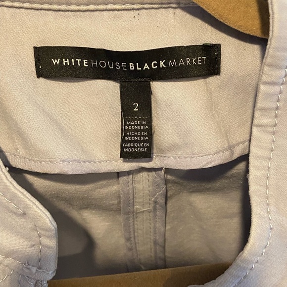 Light lavender cropped bomber jacket. White House black market size 2 - Picture 4 of 9